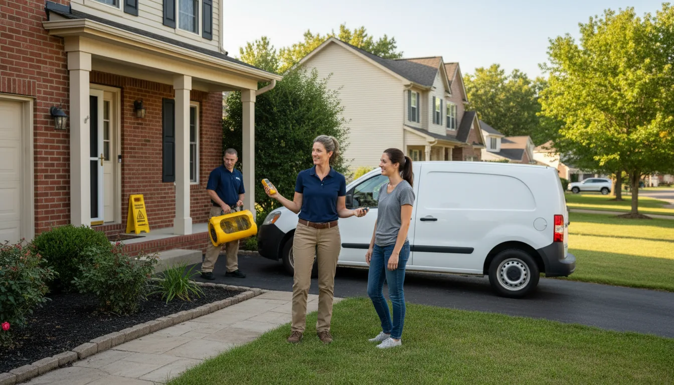 Residential water damage restoration in Farmville, NC